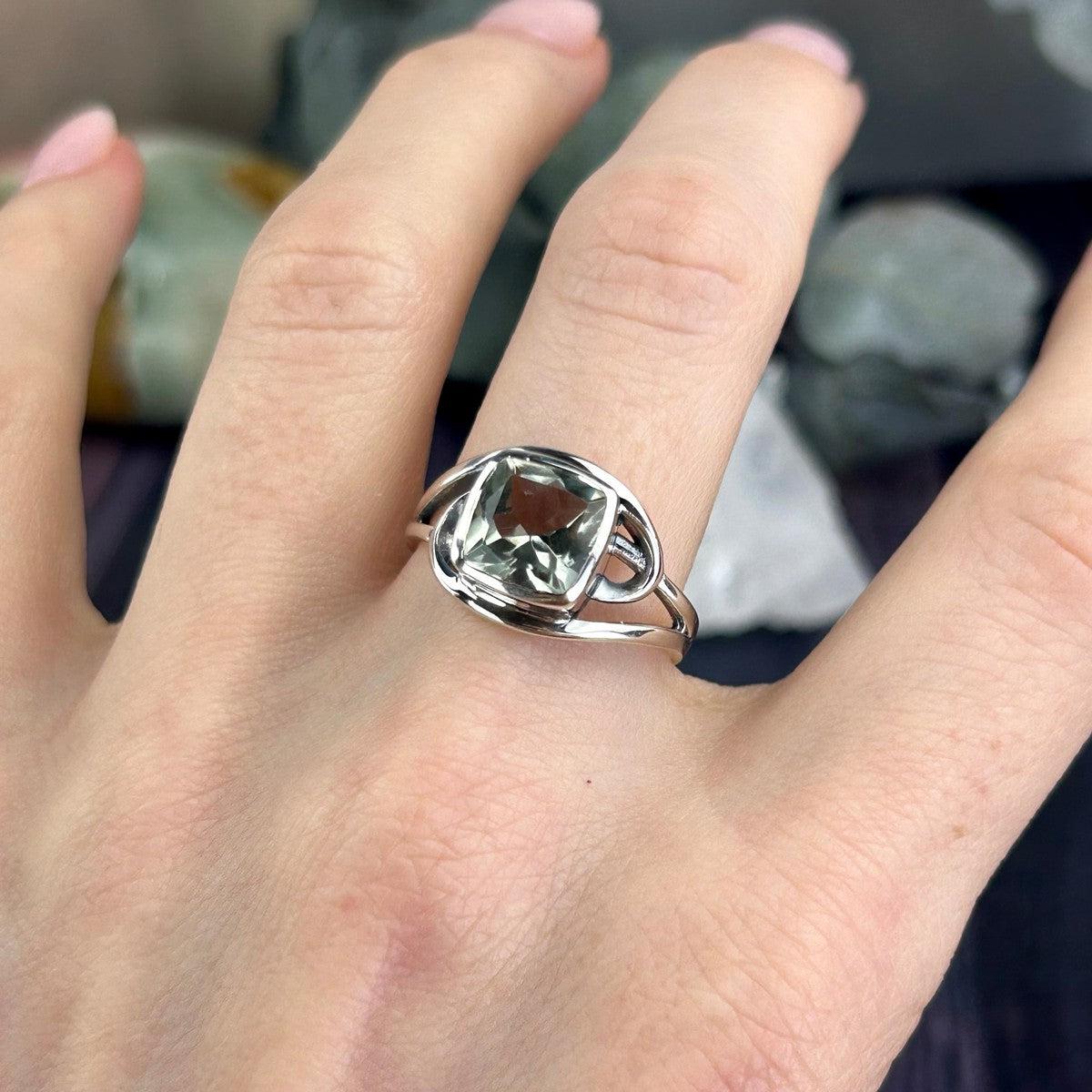 Pale Green Gemstone Ring