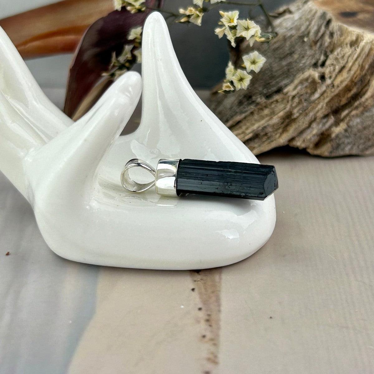 Men's Black Tourmaline Necklace