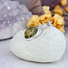 Baltic Green Amber Round Celtic Pendants