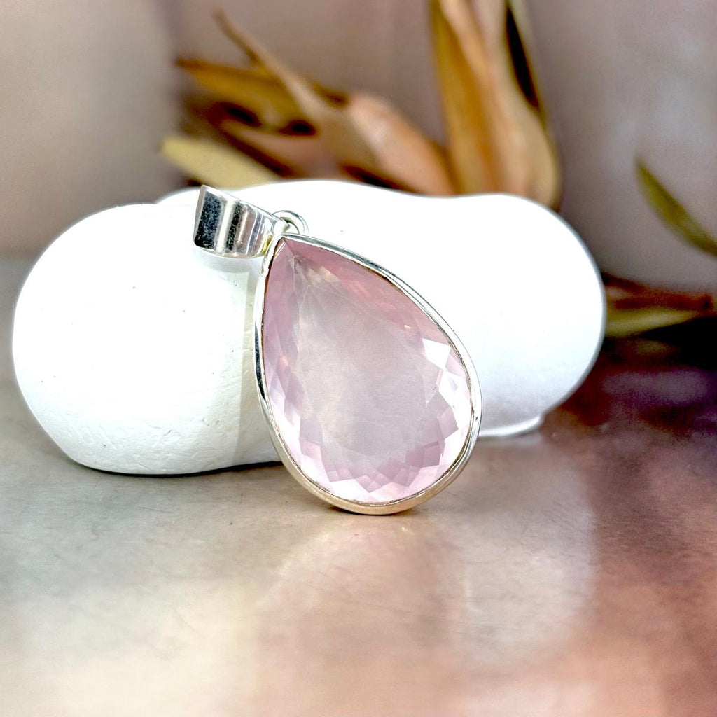 Large Rose Quartz Pendant
