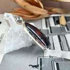 Silver And Red Stone Jewellery