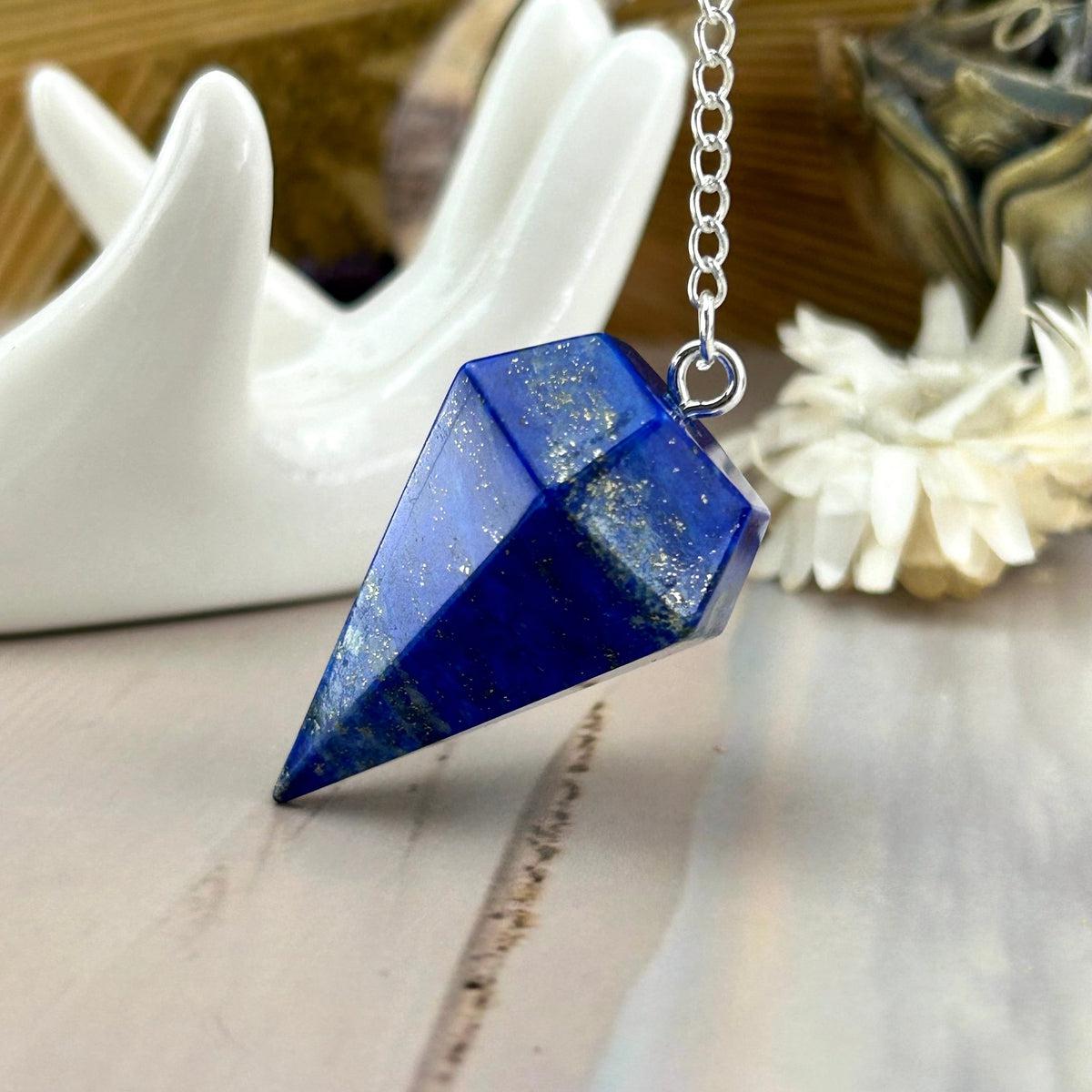 Lapis Stone Pendulum
