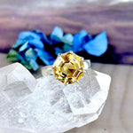 Octagon Cut Gemstone Ring