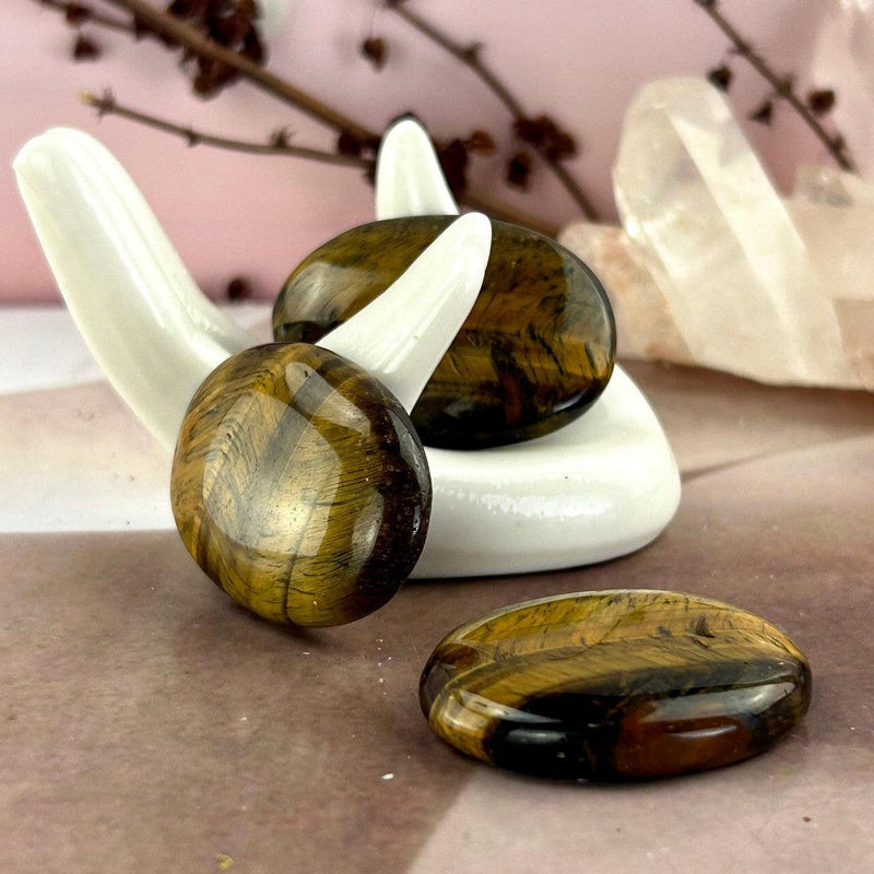 Golden Tiger's Eye Palm Stone