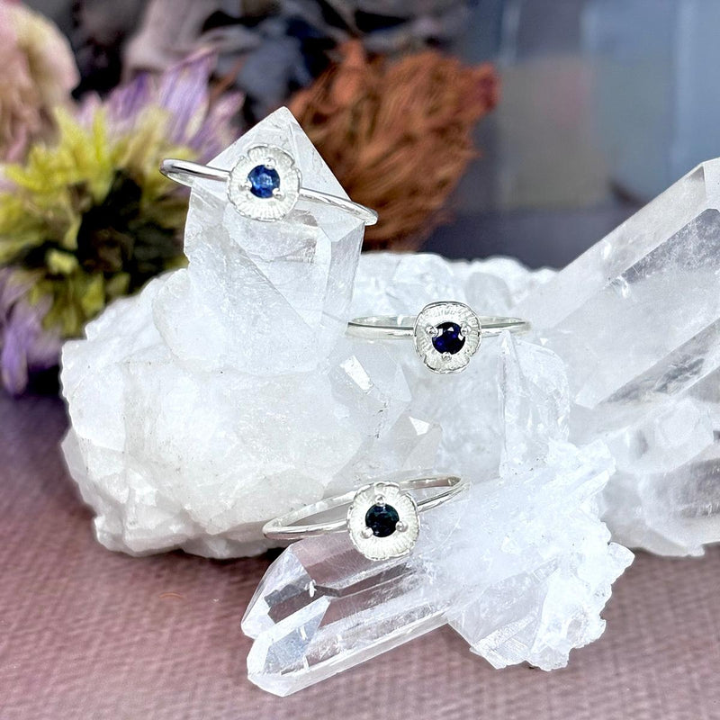 Sapphire Sterling Silver Ring