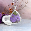 Purpurite Assorted Shape Large Ornate Pendants