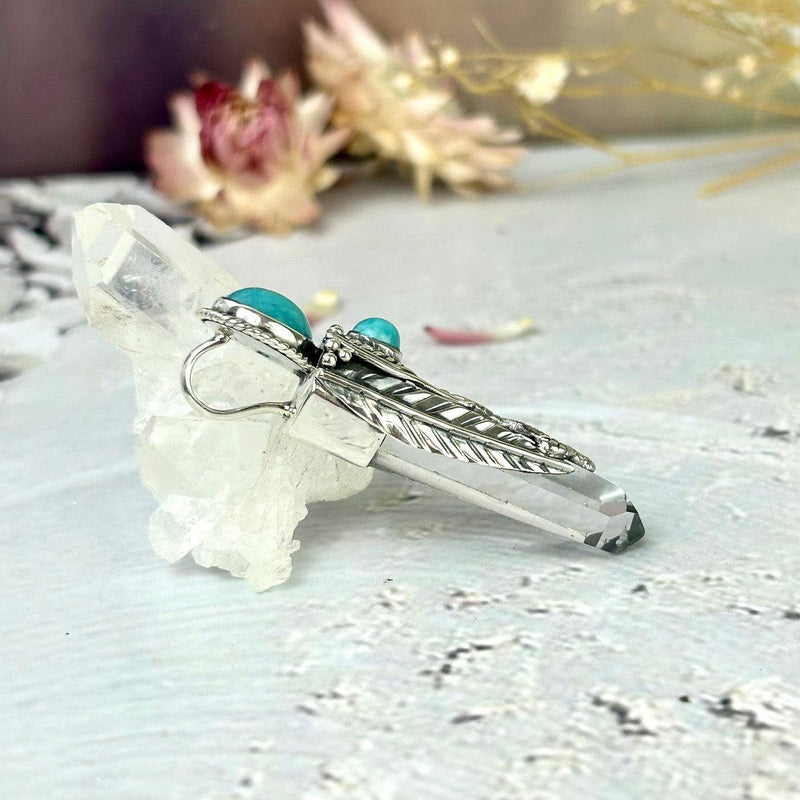 Clear Quartz Crystal Point Pendant