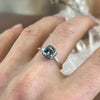 Dainty Blue Topaz Ring