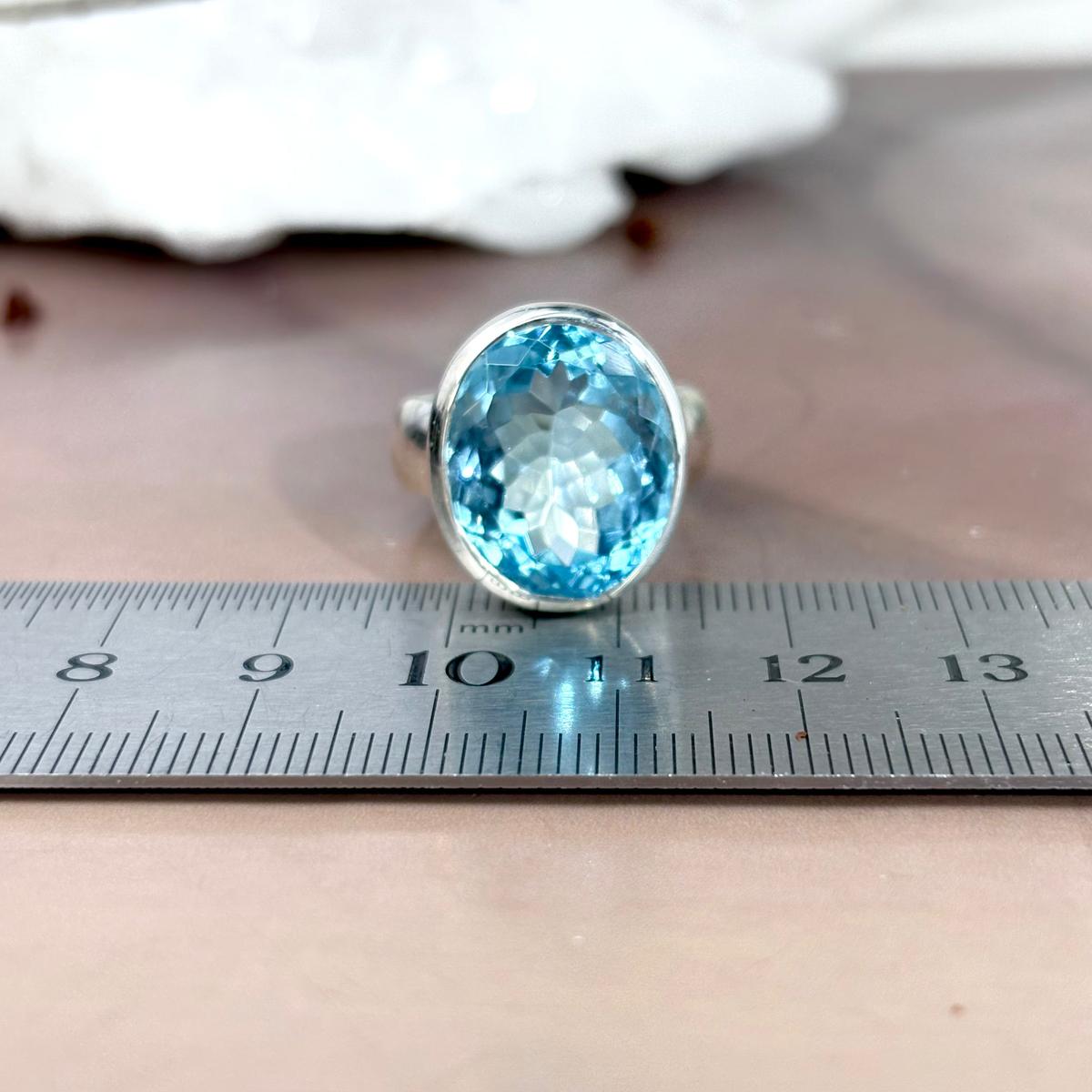 Large Oval Gemstone Ring