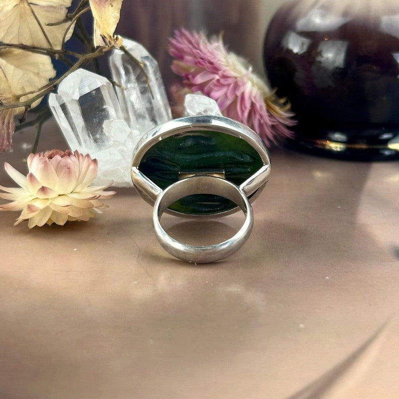 Women's Large Jade Ring