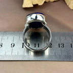 Men's Oval Crystal Ring