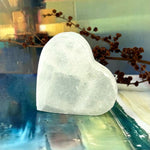 Selenite Crystal Heart