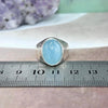 Real Aquamarine Crystal Ring