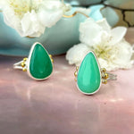 Chrysoprase Gold And Silver Ring