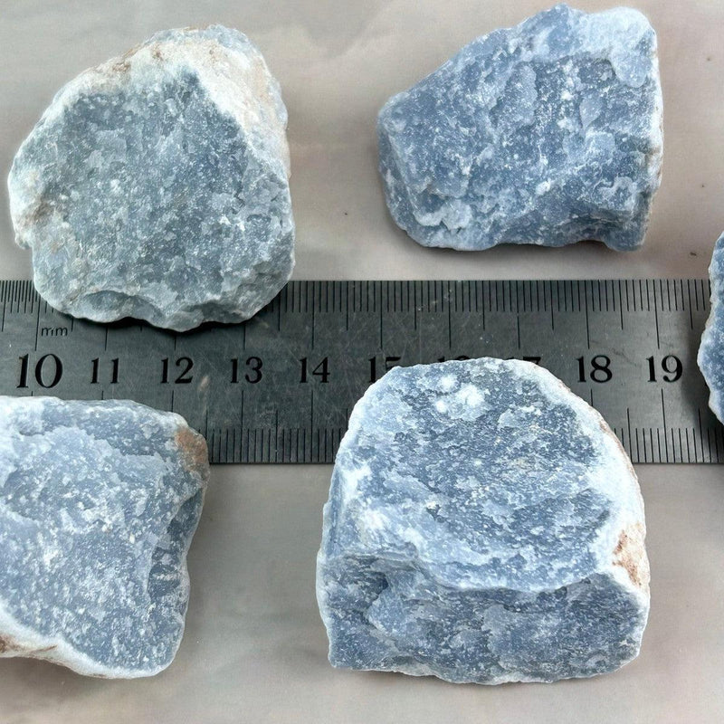 Angelite Window Angelite Raw Pieces β The Empress & Wolf