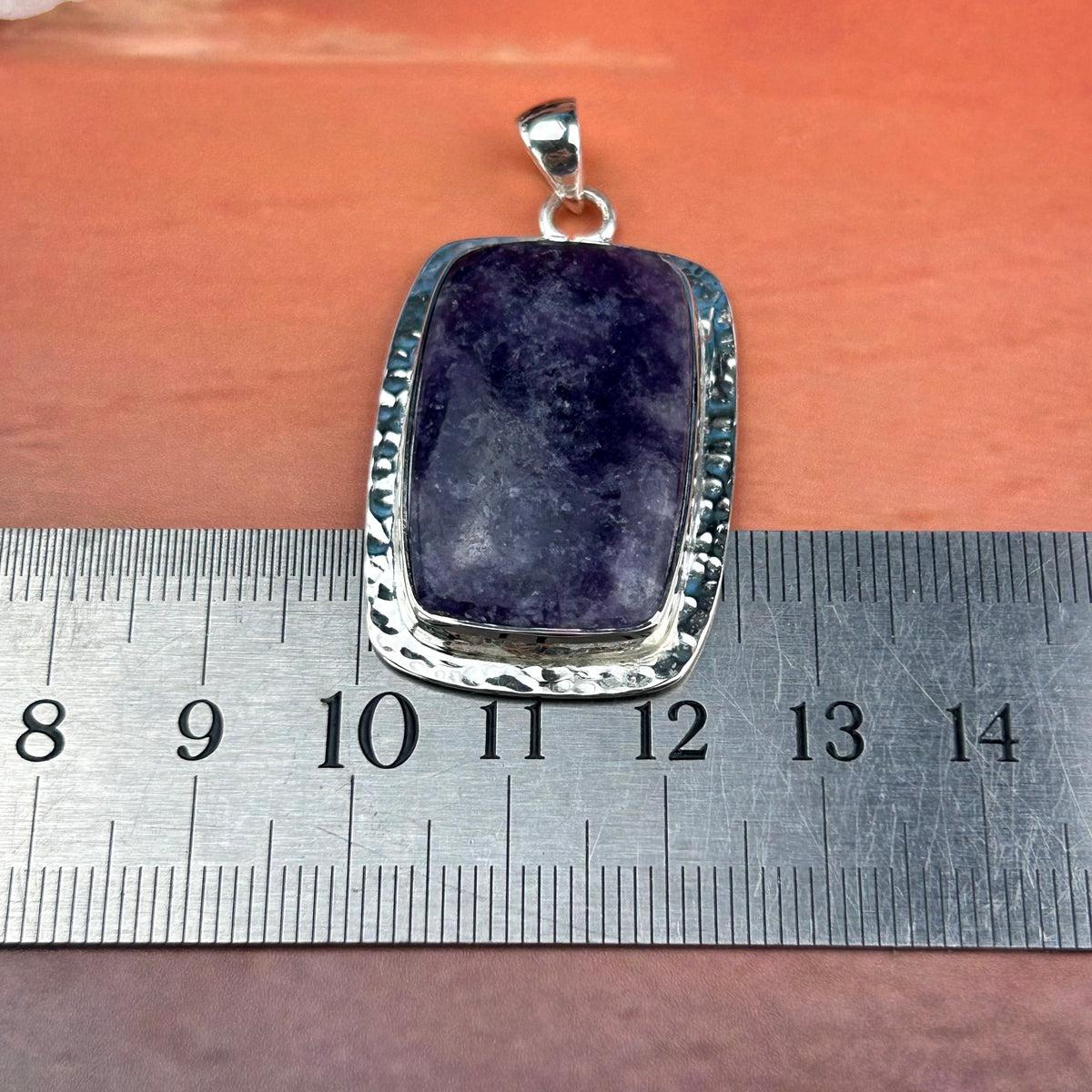 Lepidolite Rectangle Pendant