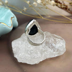 Large Black Tourmaline Ring