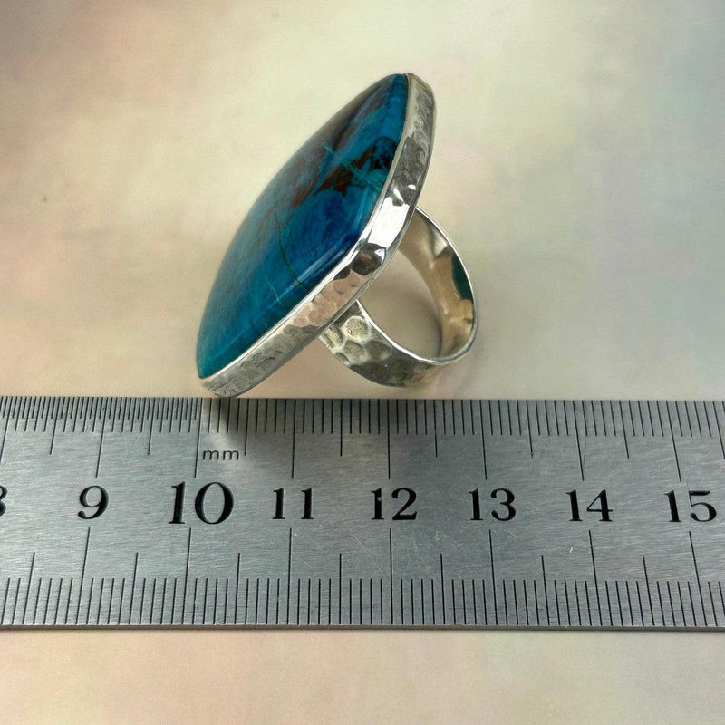Vibrant Blue Crystal Ring