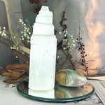 Medium Selenite Tower Carving