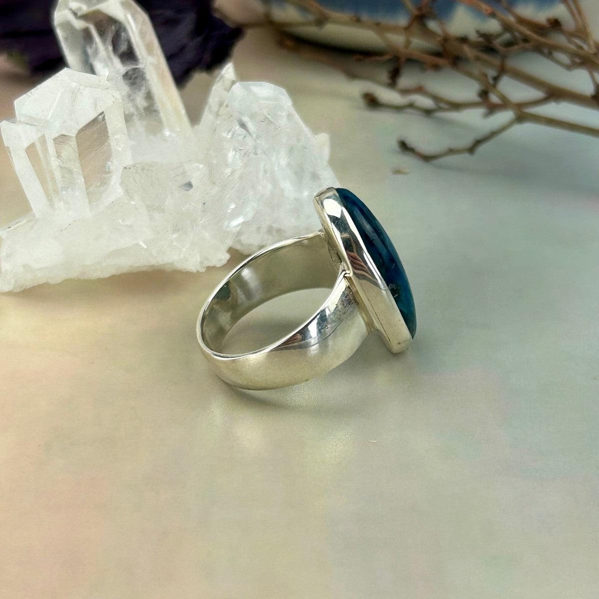 Blue Stone Silver Ring