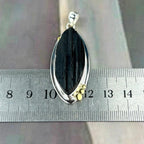 Black Tourmaline Raw Assorted Shape Pendants