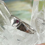 Ruby Sterling Silver Signet Ring