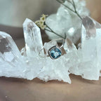 Blue Topaz Square Cut Ring