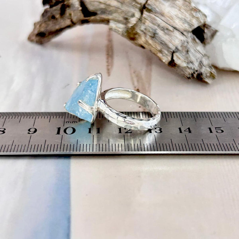 Handmade Aquamarine Stone Ring