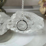 Crystal With Silver Chain Pendulum