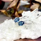 Oval Cut Sapphire Earrings