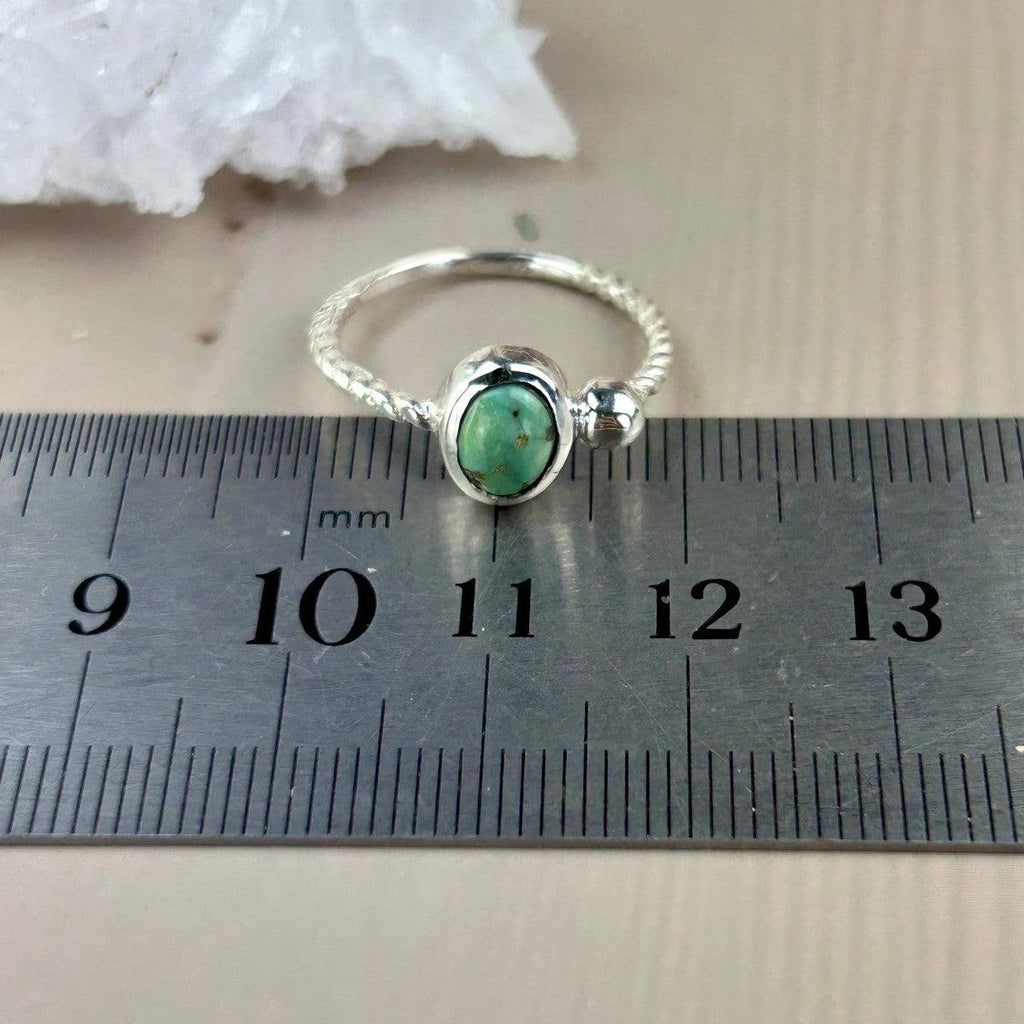 Real Turquoise In Silver Ring