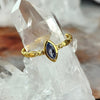 Tanzanite Marquise Cut Gold Ring