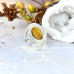 Golden Tiger’s Eye Oval Ring