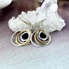 Gold And Silver Amber Earrings
