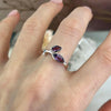 Purple Gemstone Delicate Ring