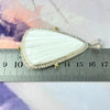 Scolecite Elongated Teardrop Large Ornate Pendant