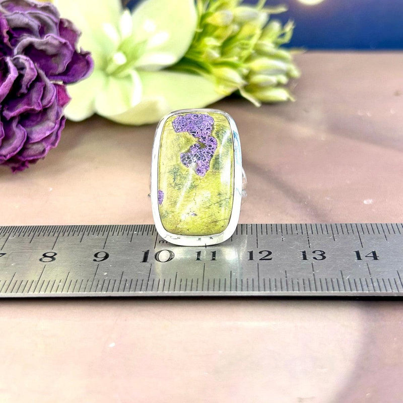 Green And Purple Stone Ring