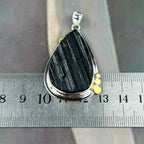 Black Tourmaline Raw Assorted Shape Pendants