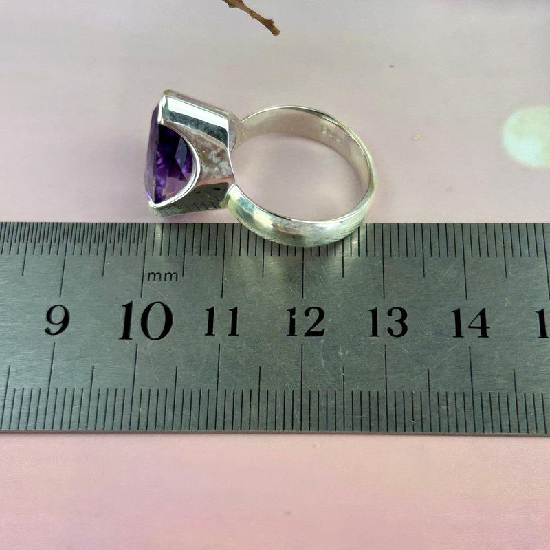Vibrant Purple Gemstone Ring