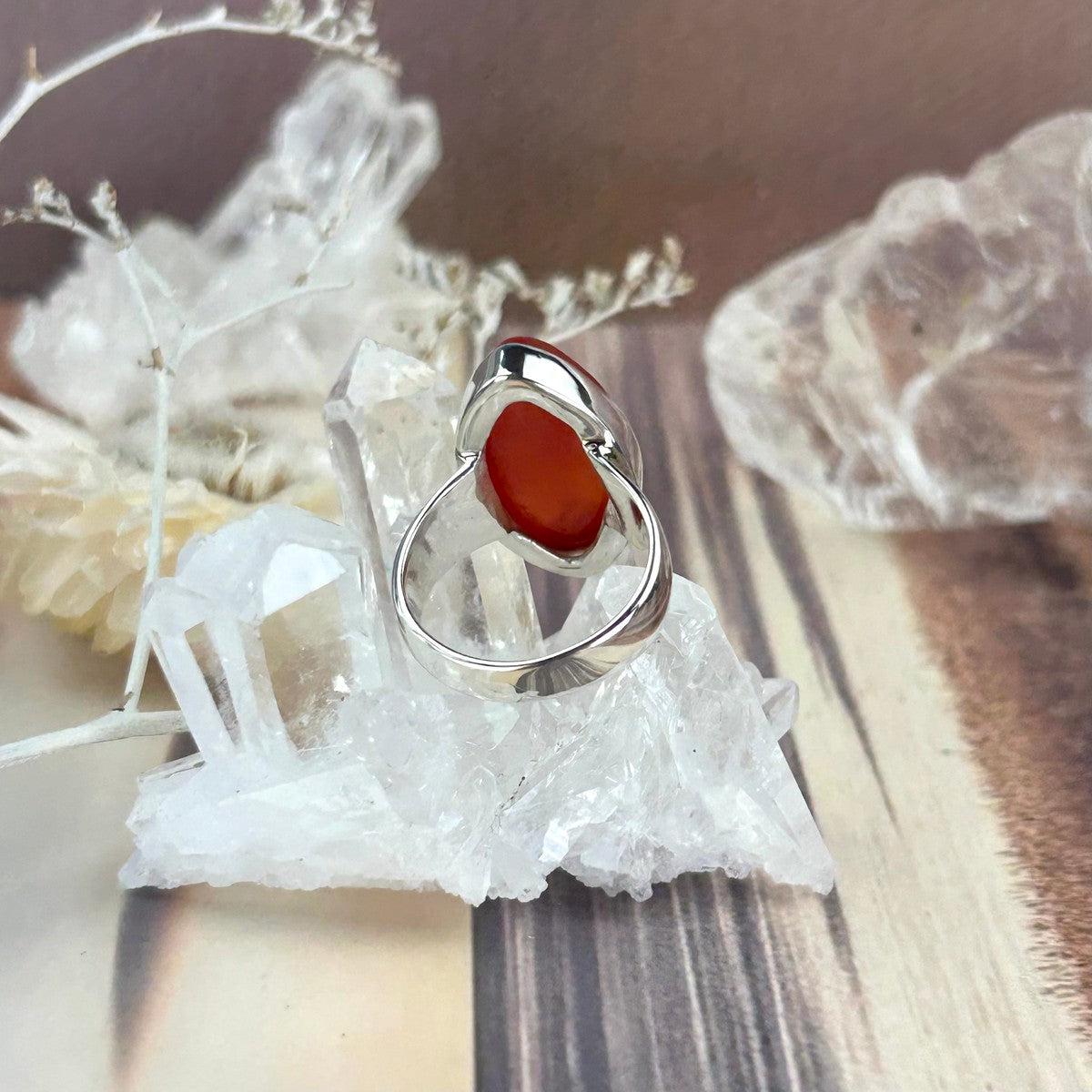 Small Size Carnelian Ring