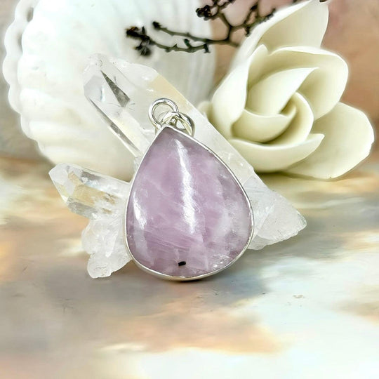 Kunzite Teardrop Pendant