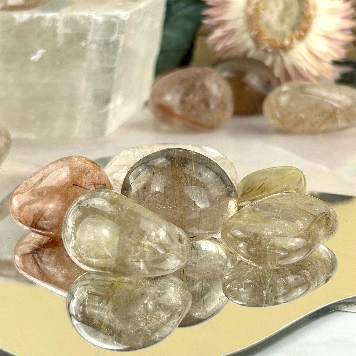 Golden Rutile Quartz Crystal