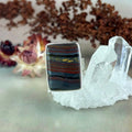 Tiger Iron Sterling Silver Ring