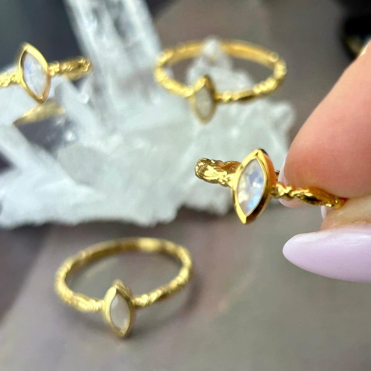 Moonstone In Gold Jewellery
