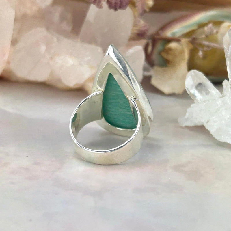 Amazonite Sterling Silver Ring
