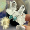 Raw Apatite Crystal Earrings
