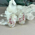 Mixed Metal Cinnabarite Earrings