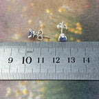 Triangle Gemstone Studs