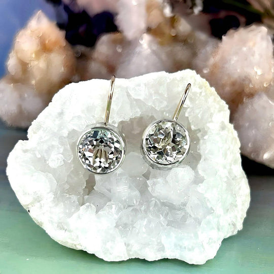 Killiecrankie Diamond Brilliant Cut Sterling Silver & 9ct Yellow Gold Drop Earrings By Lauren Harris