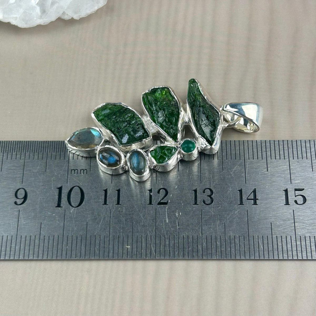 Rough And Polished Crystal Pendant